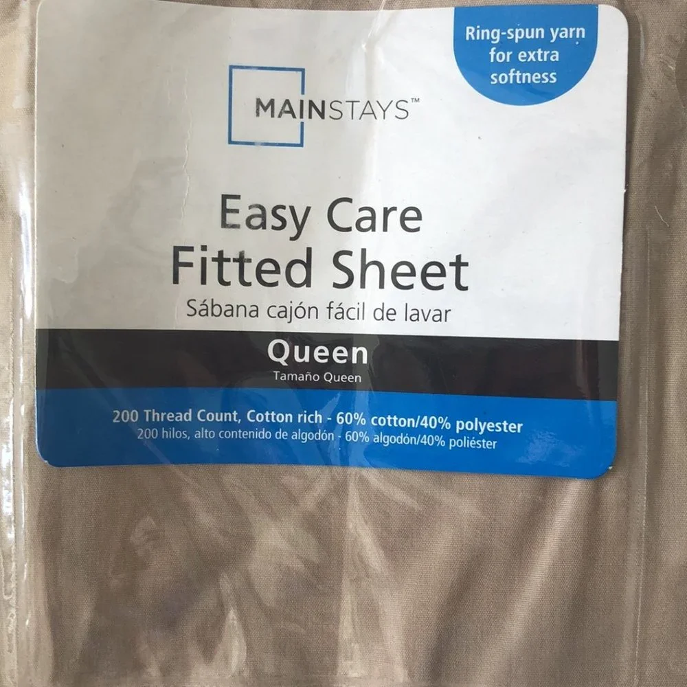 Mainstays fitted sheet